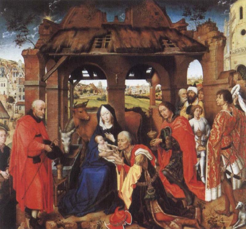 Rogier van der Weyden St.Columba Altarpiece France oil painting art